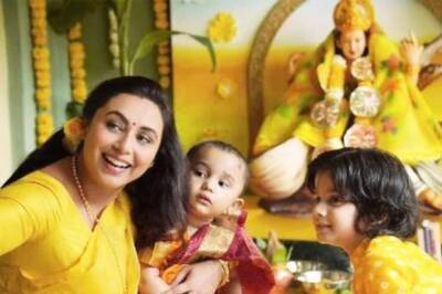 Rani Mukerji Looks Radiant in Yellow Saree in New Look From Mrs Chatterjee vs Norway