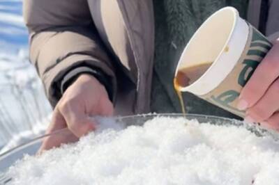Woman Makes ‘Snow Latte’ In This Crazy Viral Video, Internet Asks 'What's The Need'