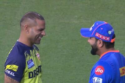 Former Indian Opening Pair Reunited as Rohit Sharma and Shikhar Dhawan Share a Heartful Chat Ahead of PBKS vs MI - WATCH
