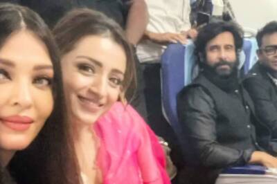 Trisha Shares Pics with Aishwarya Rai Bachchan, Chiyaan Vikram, AR Rahman from Ponniyin Selvan Promotions