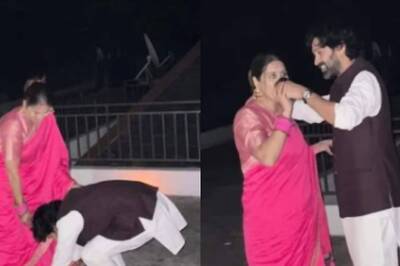 Vikrant Massey Touches Wife Sheetal Thakur's Feet On Karva Chauth, Fans Say 'This Is True Love'