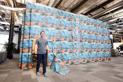 Zuckerberg's team makes him unwrap the biggest present ever on April Fools' Day