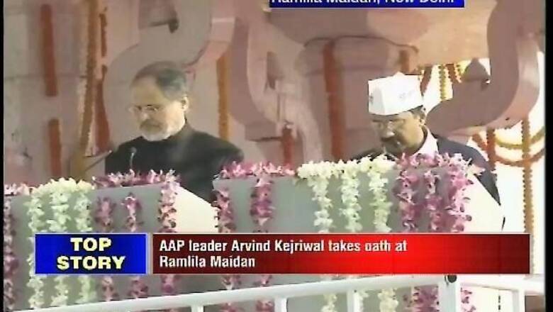 Delhi Police constable suspended for shouting slogans at Kejriwal's swearing-in ceremony