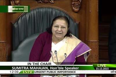 Congress MPs do not have national interest but only vested interest: Sumitra Mahajan