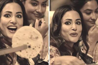 Watch: Hina Khan Can't Keep Calm After Making Her First Gol Roti
