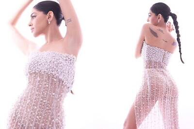 Alaya F Has Oops Moment In See-Through Pearl Gown With Thigh-High Slit, Video Goes Viral