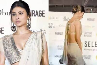Sexy Video! Mouni Roy Flaunts Her Curves In Deep Neck, Backless Blouse; Watch Viral Hot Video