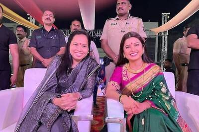 Actress Prajakta Mali Meets Maharashtra Minister Of Women And Child Development Aditi Tatkare