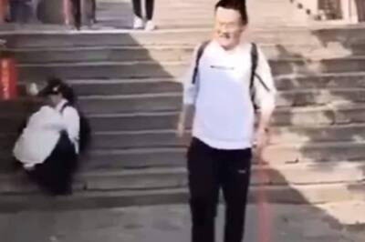 Watch: Tourists Struggle To Walk After Climbing 6,600 Steps In China's Taishan