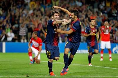 Messi to the rescue as Barca beat Spartak Moscow
