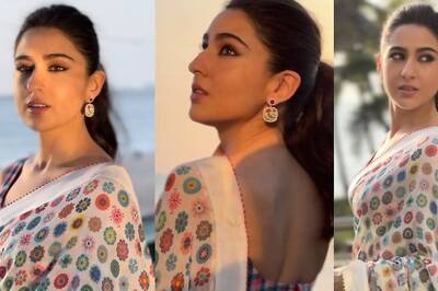 Seeking Traditional Wear Inspiration? Sara Ali Khan's Floral Ivory Saree Is Here To The Rescue