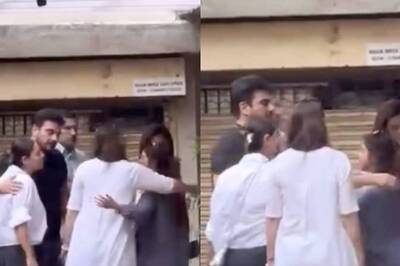 Arbaaz Khan, Wife Sshura Hug Gauri Khan As They Gather Outside Malaika Arora's Father's Home | Watch