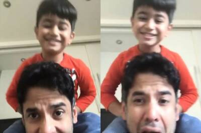 Tusshar Kapoor Gives Son Laksshya a Piggy-back Ride Amid Coronavirus Quarantine