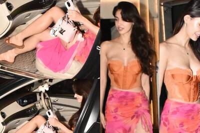 Disha Patani Dazzles in Plunging Corset & Sexy Skirt With Thigh-High Slit Despite Injured Leg; Watch