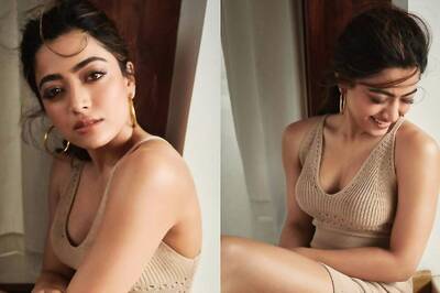Rashmika Mandanna Looks Oh So Sexy In Beige Outfit, Proves She Is Called 'National Crush' For a Reason