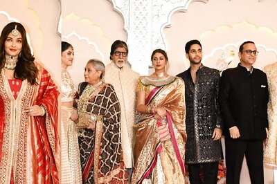 Bachchan Family Steals Limelight at Anant Ambani's Wedding; Aishwarya Rai Poses Solo on Red Carpet