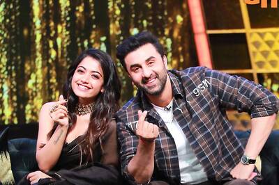 Rashmika Mandanna Stands Strong, Poses With Ranbir in 1st Public Outing Since Viral DeepFake Video