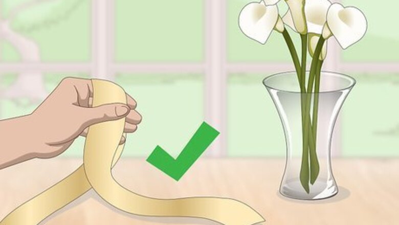 How to Decorate a Flower Vase with a Ribbon