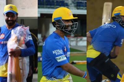 Watch: Ajinkya Rahane, Ravindra Jadeja, Moeen Ali Sweat it Out During CSK Net Sessions