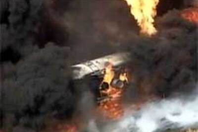 Train carrying petroleum products derails, explodes