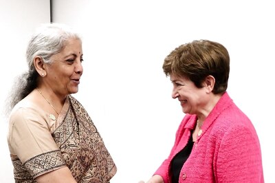 FM Meets IMF MD Georgieva on Sidelines of G7 Meeting