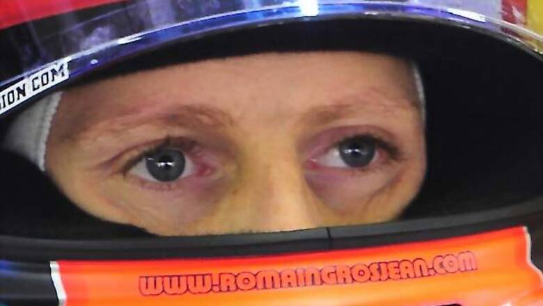 Grosjean leads testing for second day