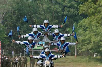 Meet Ultimate Daredevils in Uniform From Madhya Pradesh Breaking Records on Wheels