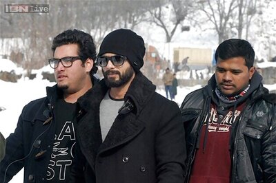 Snapshot: Shahid Kapoor returns to Kashmir to shoot for 'Haider'