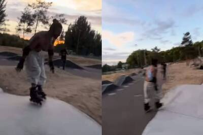 Vidyut Jammwal's Roller Blading Session is Cut Short by a Kid, Watch Hilarious Video