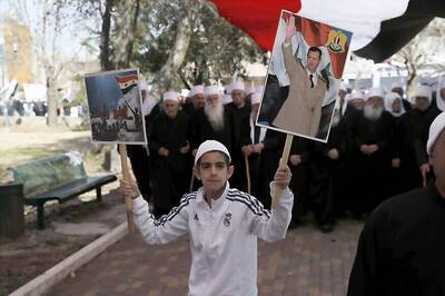 Golan Druze March For Syrian Independence Day
