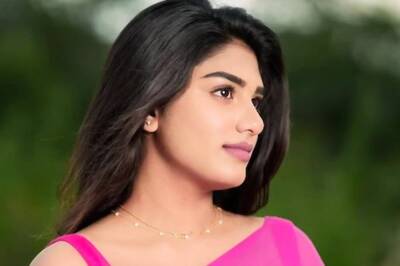 Actress Supritha Naidu Looks Ethereal In Red Silk Saree