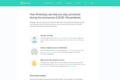 #StayHome: WhatsApp Has a Coronavirus Information Hub For You; Stay Away From Fake Treatments