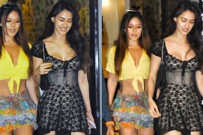 Disha Patani Sizzles in Busty LBD As She Chills With Tiger Shroff's Sister; Watch Sexy Video