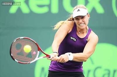 Kerber wins opening match at Key Biscayne