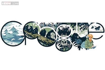 Google doodles gorilla expert Dian Fossey's 82nd birthday