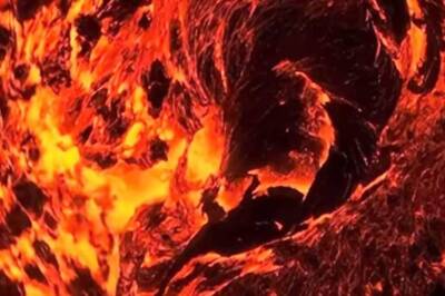 Watch: Mind-Boggling Footage Of Volcanic Eruption Creating Lava Fountains In Iceland