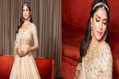 Mrunal Thakur Exudes Pure Princess Vibes in a Manish Malhotra Lehenga