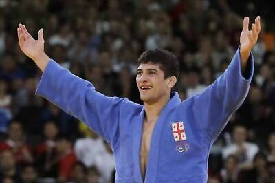 Georgian Lasha wins gold in men's judo 66-kg