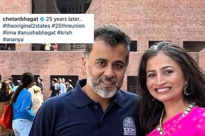 'Original Two States': Chetan Bhagat Shares Picture With Wife on 25th Reunion at IIM-A