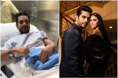 Neha Dhupia Captures a Nervous But Talkative Angad Bedi Going in For Knee Surgery