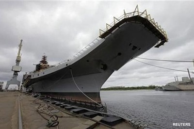 India's first indigenous aircraft carrier INS Vikrant undocked
