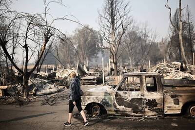 Oregon Wildfire Melts Trucks, Leaves Warlike Destruction In Wake