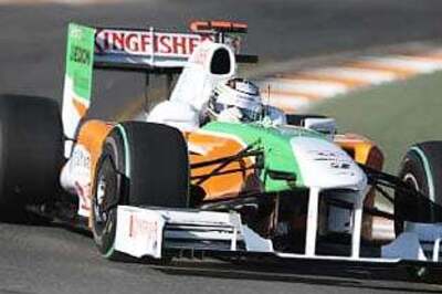 Force India's di Resta 7th fastest in Jerez