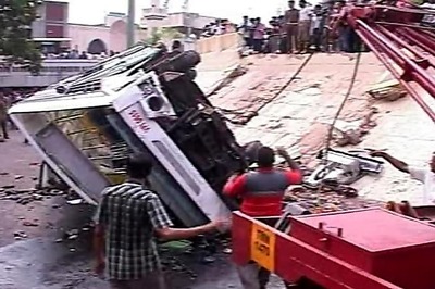 Chennai: Bus falls off a flyover, 30 injured