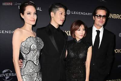 Angelina Jolie and Brad Pitt make first red carpet appearance together after getting married