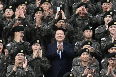 BTS' RM Spotted With South Korean President Yoon Suk Yeol At 15th Army Division Visit