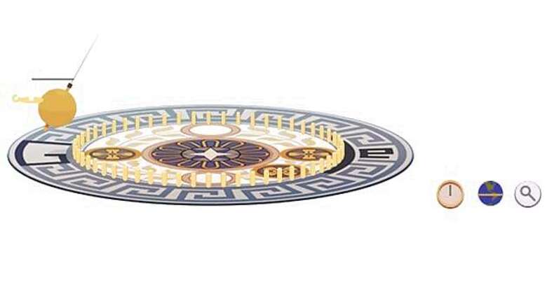 Google doodles Léon Foucault's pendulum for his 194th birthday