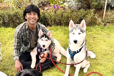 Dhanush Sports A Big Smile As He Reunites With His Pooches: 'A Long Due Reunion'