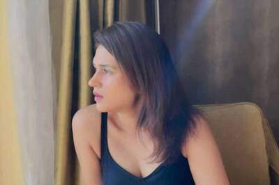 Actress Shraddha Das Slays Casual Look In Black Bralette, Khaki Pants