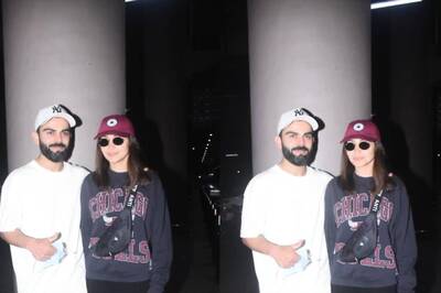 Anushka Sharma Looks Uber Cool in Oversized Sweatshirt, Virat Kohli Keeps It Casual in White, See Pics